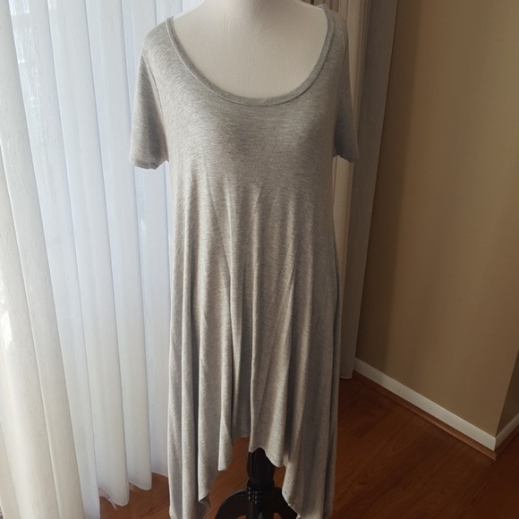 AKIRA Tops - Akira Grey Long High Low T-shirt/Dress